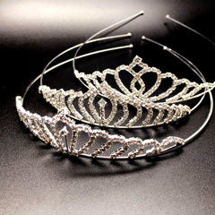 Accesorios para el cabello para niños, Tiara de corona para niñas, Mini diamantes de imitación brillantes brillantes