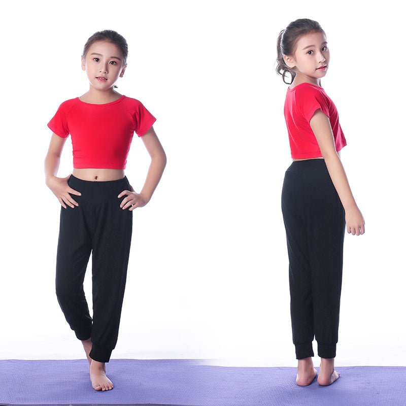 Conjunto de ropa infantil para yoga, deportes, para niñas