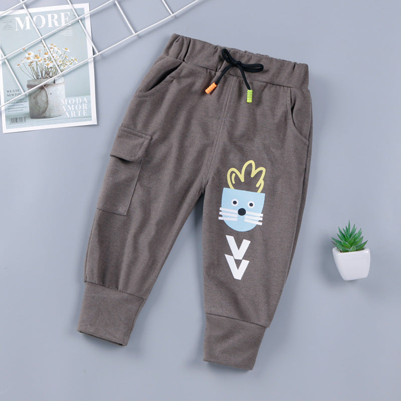 Pantalones infantiles de primavera y otoño, para niños