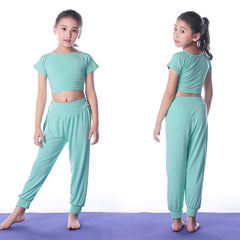 Conjunto de ropa infantil para yoga, deportes, para niñas