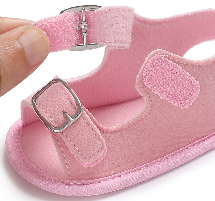 Sandalias ligeras hechas a mano para bebés de 6 a 12 meses, zapatos de tela BB de verano con suela suave para bebés de 0 a 1 año