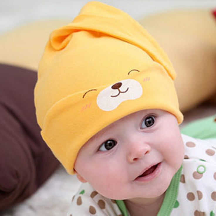 Gorro tejido de algodón para niños con animales de dibujos animados de marca, gorros para niños y niñas