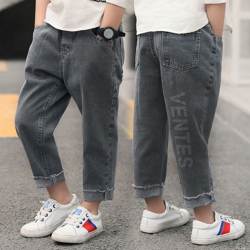 Ropa para niños Pantalones de mezclilla para niños Tendencia Nueva moda de primavera