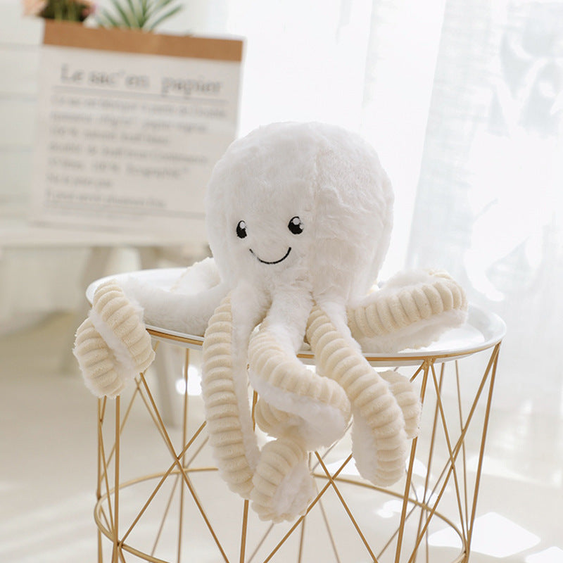 Precioso juguete de peluche colgante de pulpo de simulación