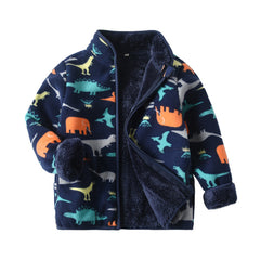 Chaqueta polar de camuflaje para niños de manga larga