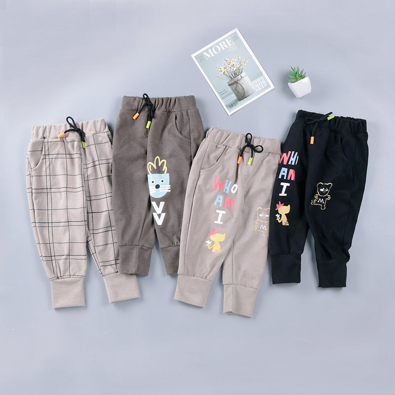 Pantalones infantiles de primavera y otoño, para niños