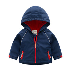 Chaqueta polar con capucha para niño, ropa de otoño