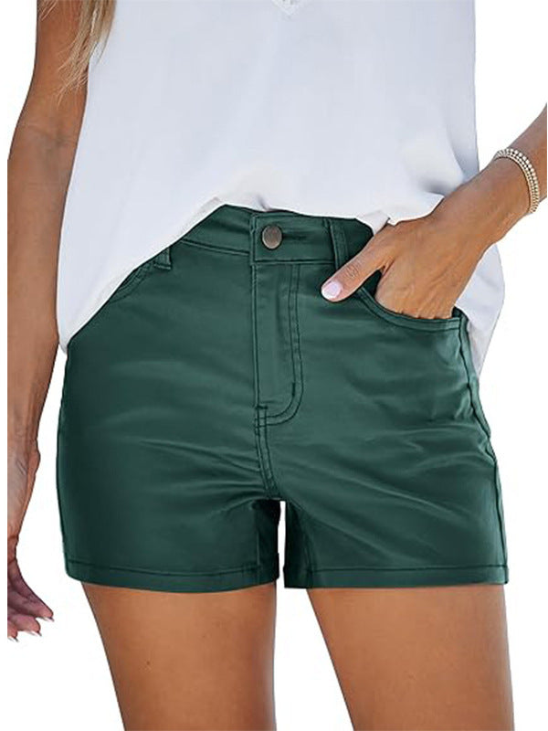 Pantalones cortos adelgazantes ajustados, temperamento moderno, para mujer.