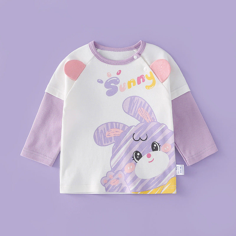 Ropa para niñas y niños Camiseta de algodón fina