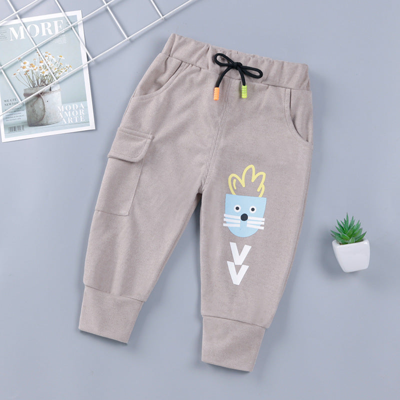 Pantalones infantiles de primavera y otoño, para niños