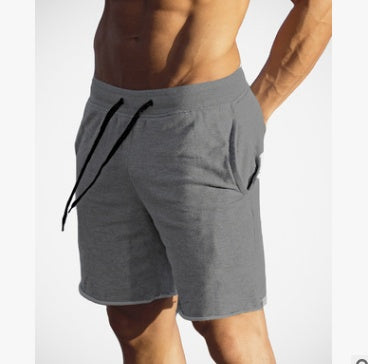 Pantalones cortos deportivos de algodón para hombre