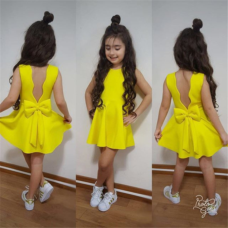 Ropa para niños Vestido Bebé Sin mangas Ropa para niña