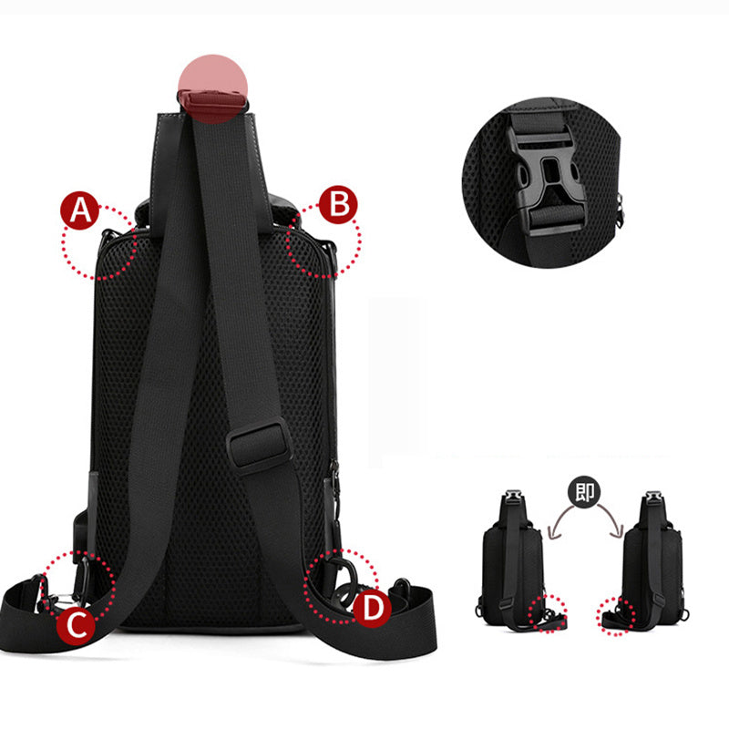 Mochila Nylon Hombre USB, complementos