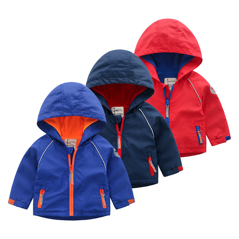 Chaqueta polar con capucha para niño, ropa de otoño