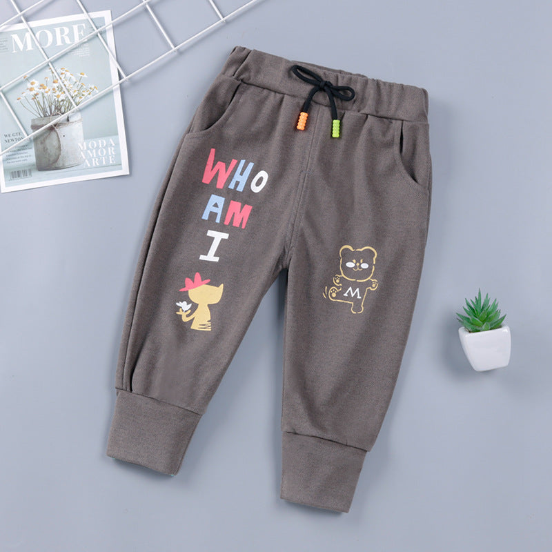 Pantalones infantiles de primavera y otoño, para niños