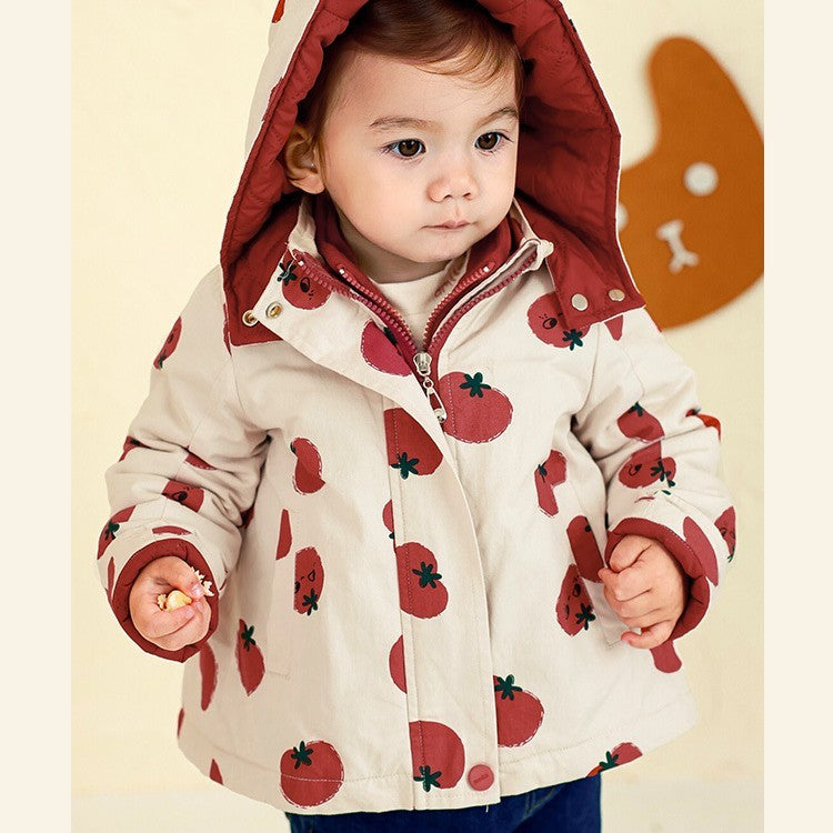 Abrigo polar infantil para otoño e invierno, para niñas