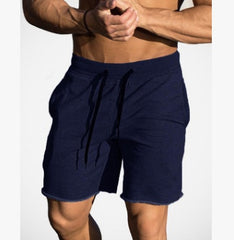 Pantalones cortos deportivos de algodón para hombre