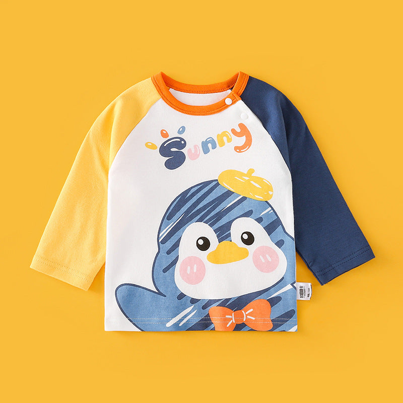 Ropa para niñas y niños Camiseta de algodón fina