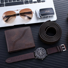 Reloj Temperamento Cinturón Monedero Gafas Traje, Completos