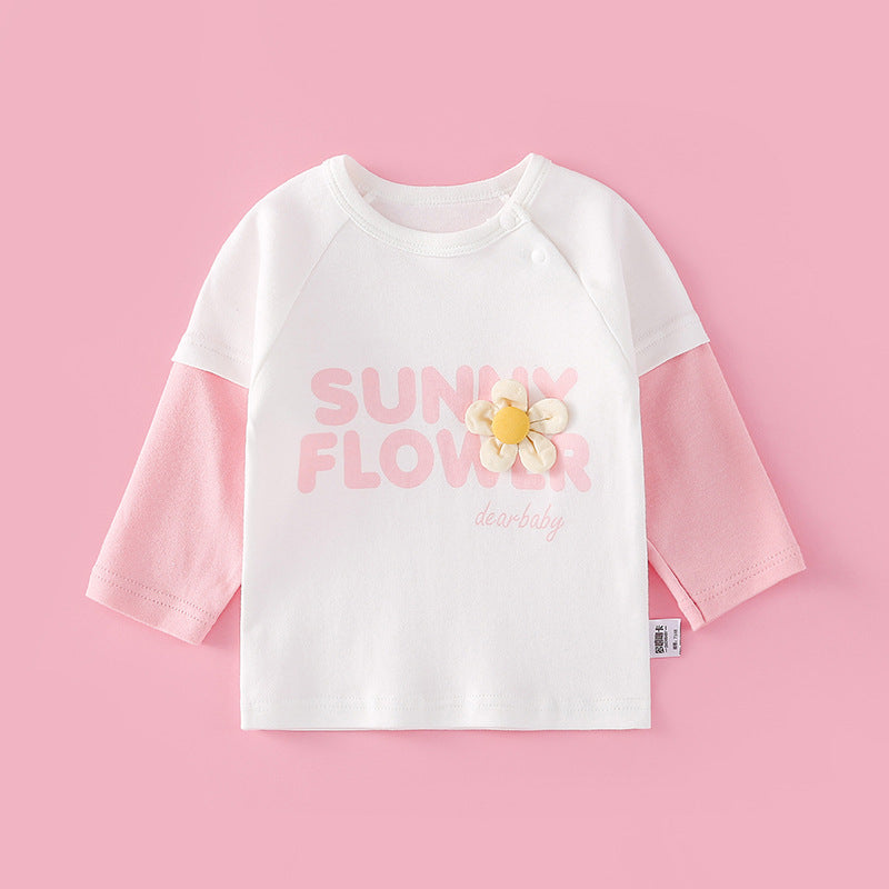 Ropa para niñas y niños Camiseta de algodón fina