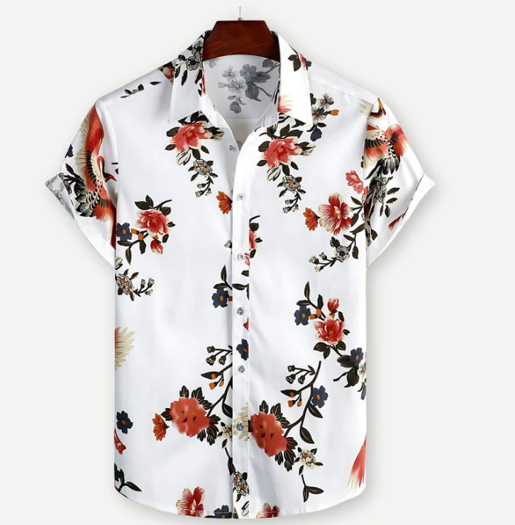 Camisa hawaiana con estampado digital 3D de talla grande para hombre