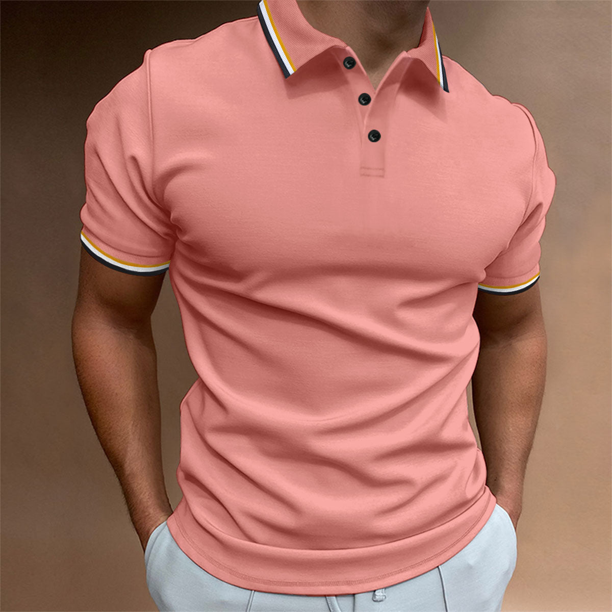 Camiseta ajustada, Camiseta de canalé, Polo para hombre