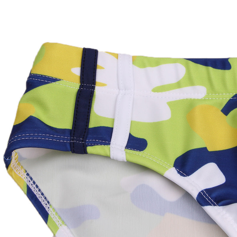 Bañador triangular de camuflaje multicolor para hombre