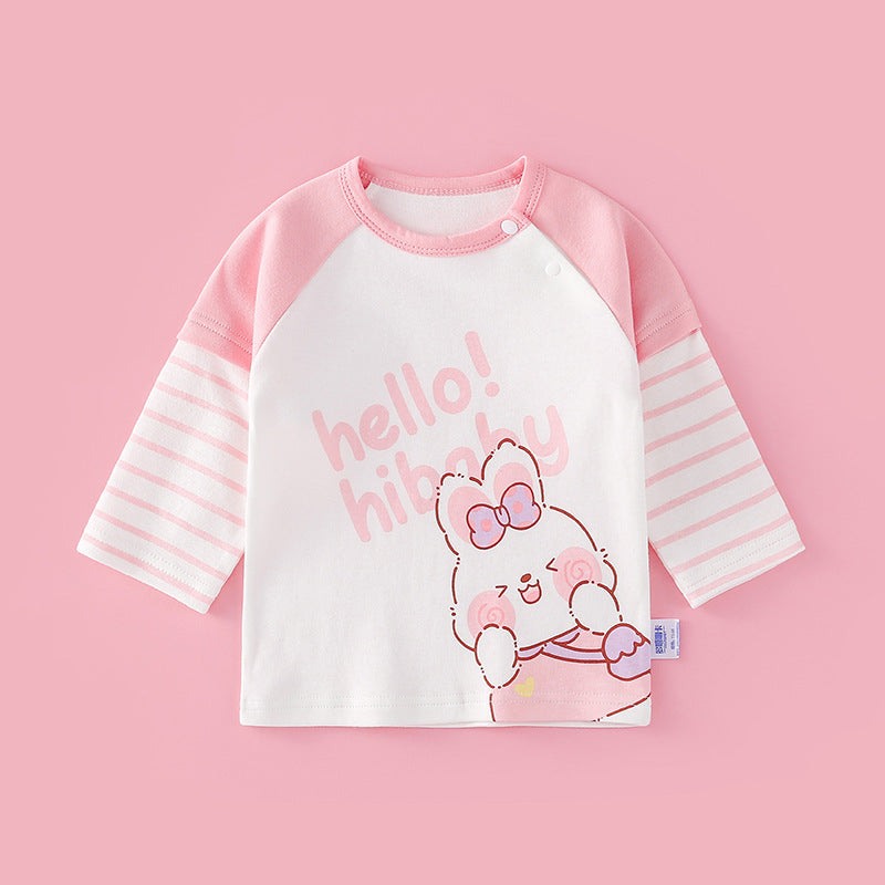 Ropa para niñas y niños Camiseta de algodón fina