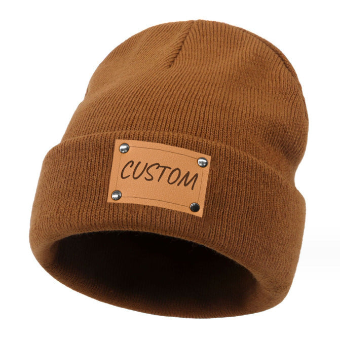 Gorro infantil de punto sin visera, para niños y niñas