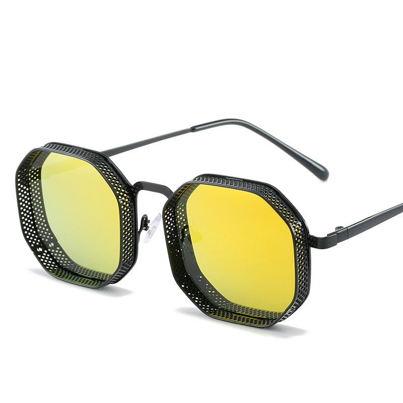 Gafas de sol de metal para hombres y mujeres, Completos