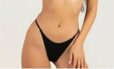 Bañador bikini para mujer con rayas transpirables y sin manchas solares