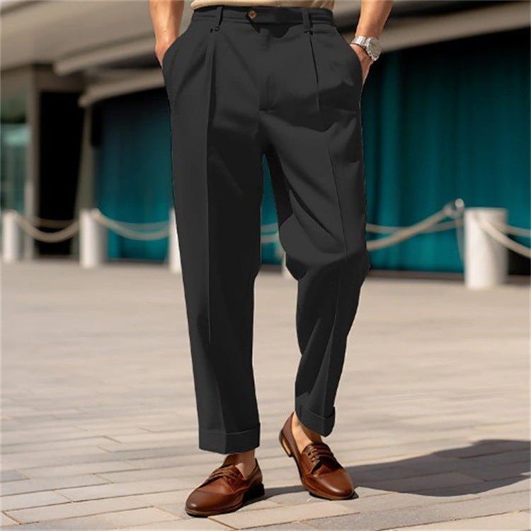 Ropa formal para hombres Pantalones rectos y cómodos