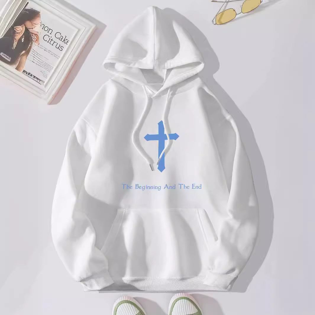 Hoodie con Estampado Jesús: Letra Lisa para Mujer, Suéter