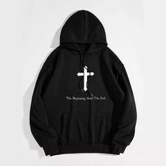 Hoodie con Estampado Jesús: Letra Lisa para Mujer, Suéter