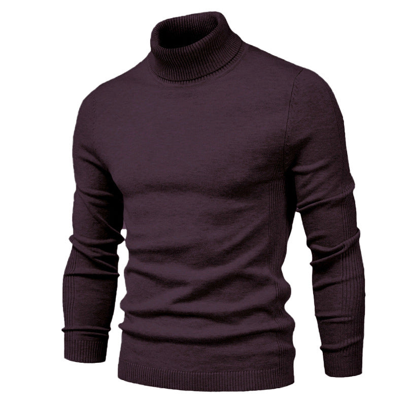 Suéter de color sólido para hombre, suéter casual, cuerpo cómodo