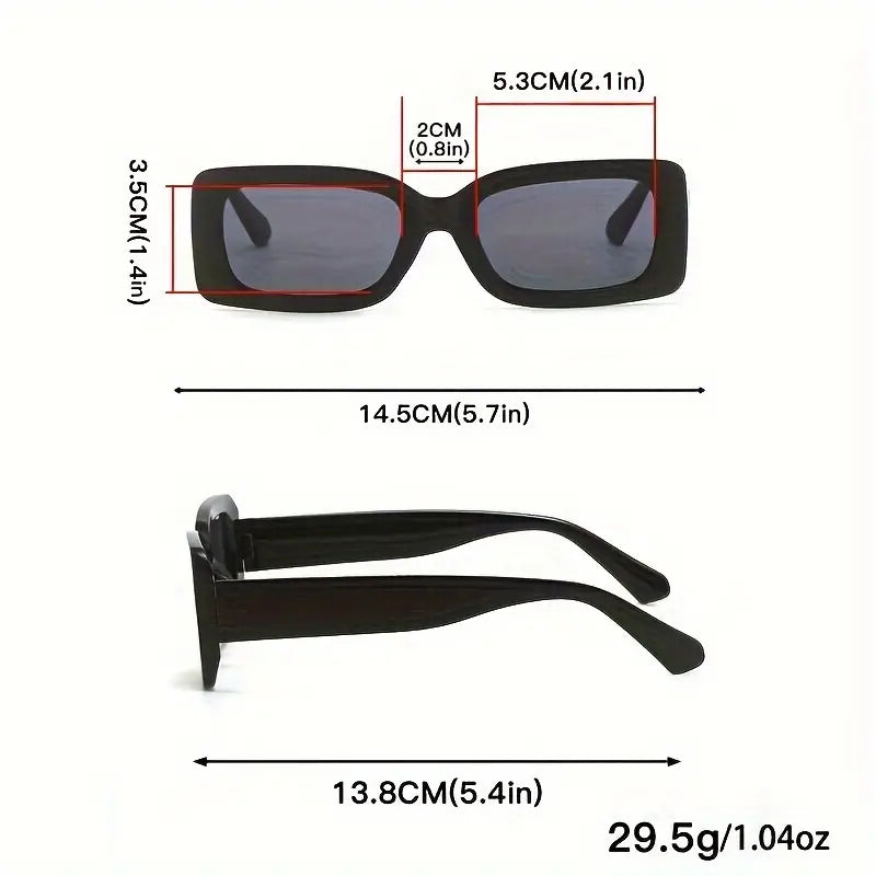 Gafas negras en 4 modelos de estilo punk y hip hop para mujeres y hombres, gafas antideslumbrantes, perfectas para fiestas en la playa y en el Club, Completos