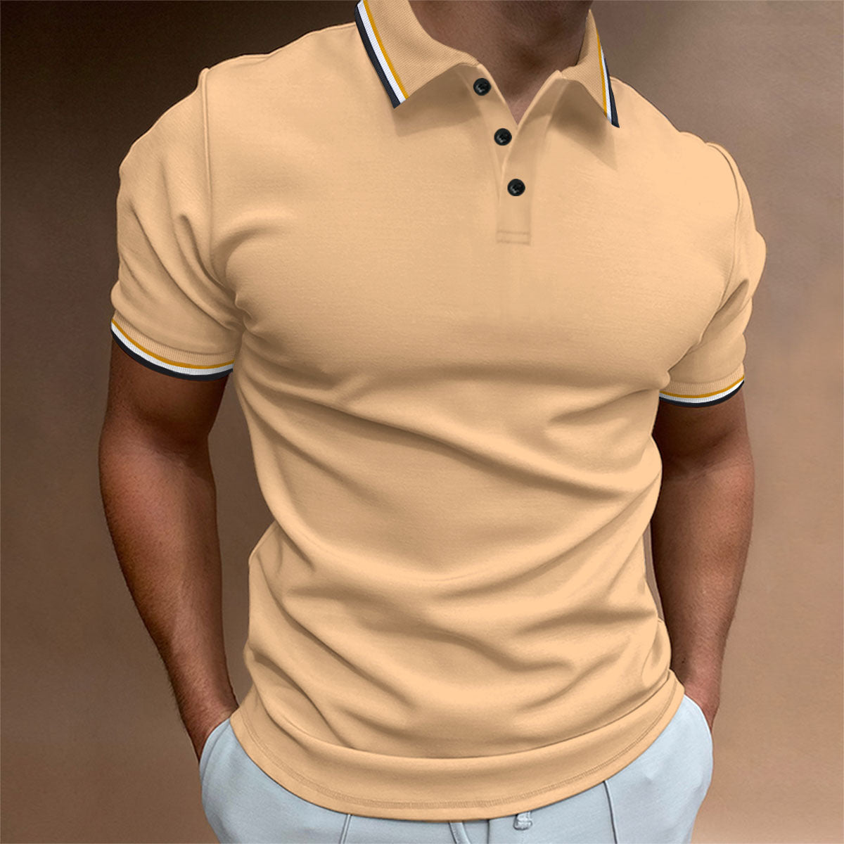 Camiseta ajustada, Camiseta de canalé, Polo para hombre